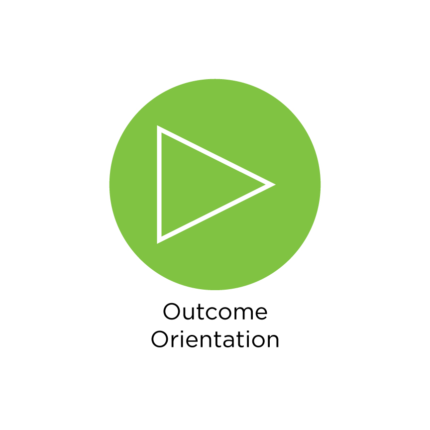 Play icon for outcome orientation value